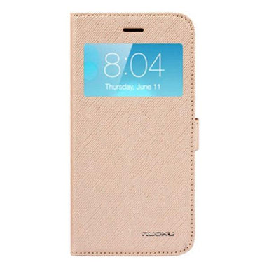 Nuoku Book Series Leather Book Cover for iPhone 6 Plus Gold - Future Store