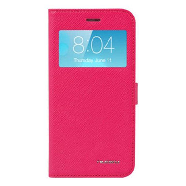 Nuoku Book Series Leather Book Cover for iPhone 6 Plus Pink - Future Store