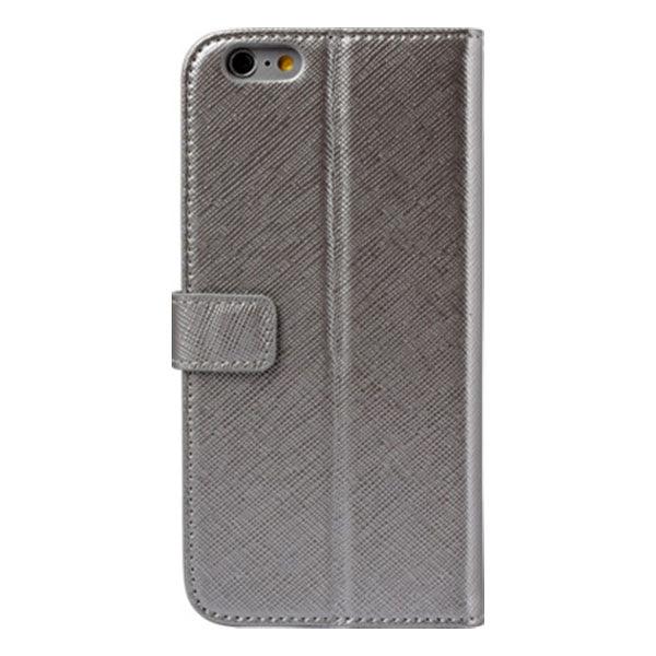 Nuoku Book Series Leather Book Cover for iPhone 6 Silver - Future Store