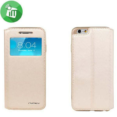 Nuoku Defence Series Exclusive Leather Case with TPU Screen for iPhone 6 Gold - Future Store
