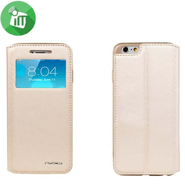 Nuoku Defence Series Exclusive Leather Case with TPU Screen for iPhone 6 Gold - Future Store