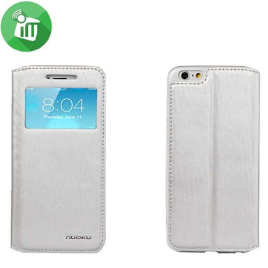 Nuoku Defence Series Exclusive Leather Case with TPU Screen for iPhone 6 Silver - Future Store