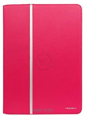 Nuoku Noble Series Leather Folio Case for Apple iPad Air 2 Pink - Future Store