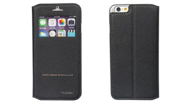 Nuoku Noble Series Exclusive Leather Case with TPU Screen for iPhone 6 Black - Future Store