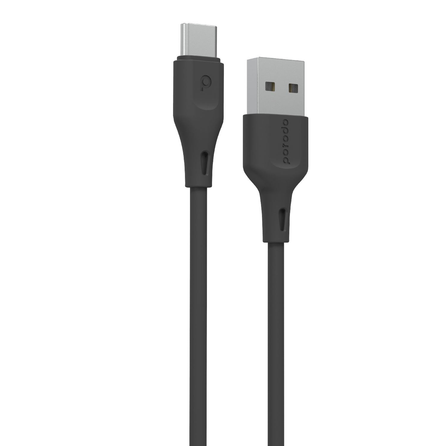 Porodo USB Cable Type-C Connector 3A Durable Fast Charge and Data Cable (1.2m/4ft) - Black - DXOU