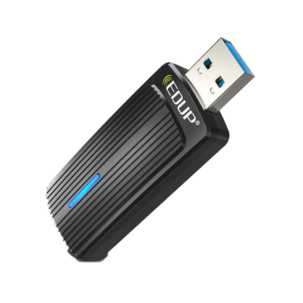 Porodo Dual Band WiFi Adapter Integrated Antenna High-Speed USB 3.0 - Black - VDRE