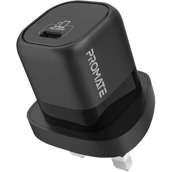 Promate Powerport 25W PD Charging adapter Black - Future Store