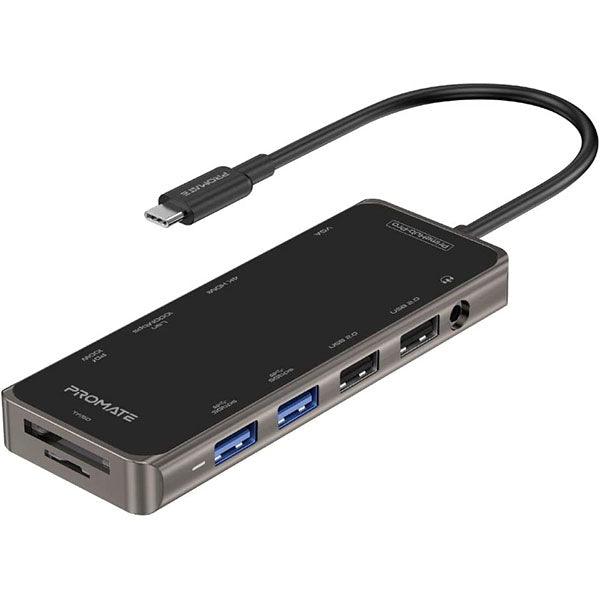 Promate 11 in 1 USB-C 100W Prime Hub Pro Black - Future Store