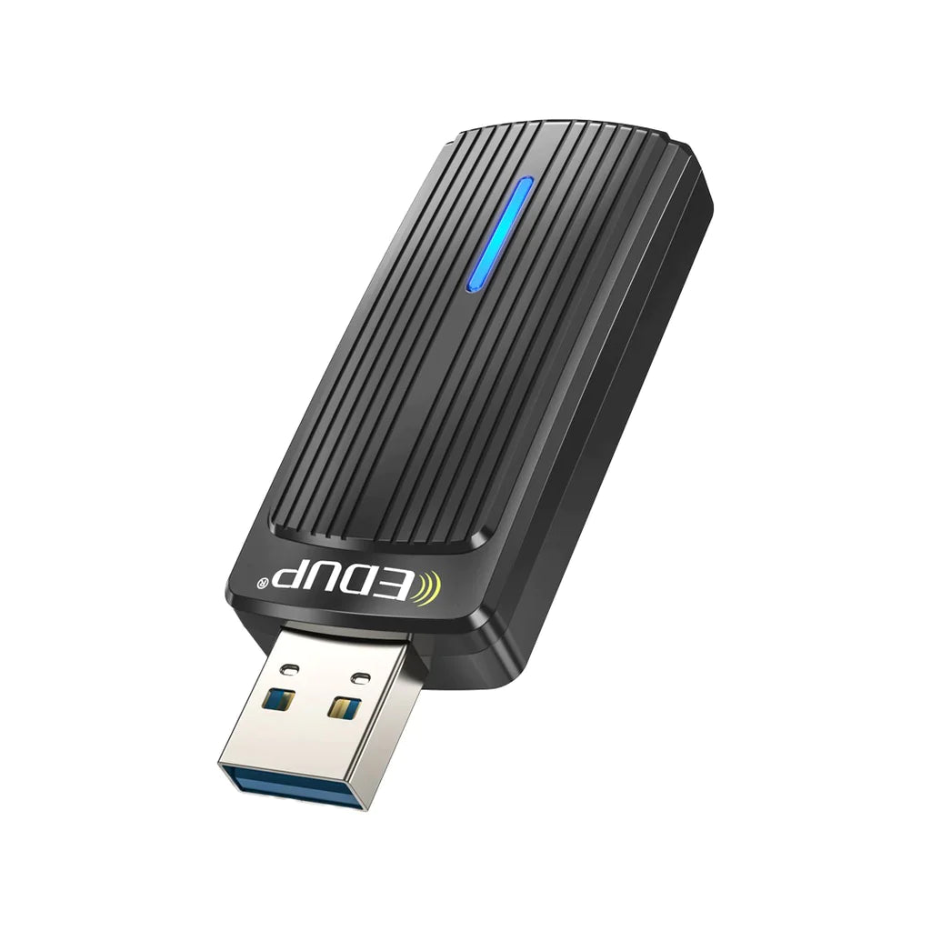 Porodo Dual Band WiFi Adapter Integrated Antenna High-Speed USB 3.0 - Black - VDRE
