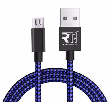 Revomech Ion Charging Cable For Android (Black/Blue)(804879599104) - Future Store