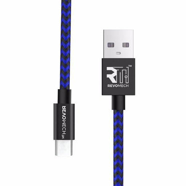 Revomech Type C Charging & Sync Cable 1.5M (Black/Blue)(804879599159) - Future Store