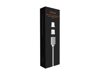 Vidvie 2In1 Cable W/ Lightning & Micro Magnetic Connectors(Cb420)(6970280944209)(Sc-Vdv-Mlc-Cb420) - Future Store