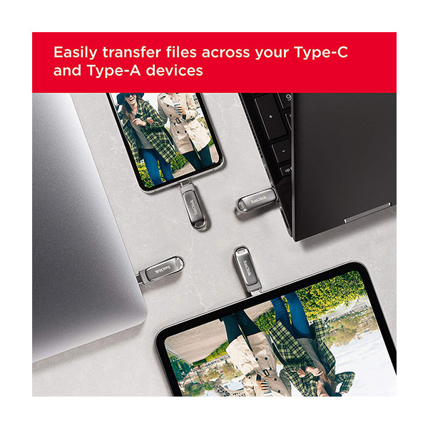 Sandisk Ultra Dual Drive Luxe USB Type-C 128GB 150MB/S USB 3.1 Gen 1-SFT9
