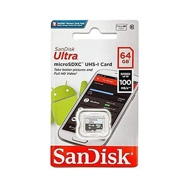 Sandisk Ultra microSDxhc 64GB 100mbps Class 10 - Future Store