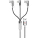 Swiss Military Usb to 3in1 2m Braided Cable White - Future Store