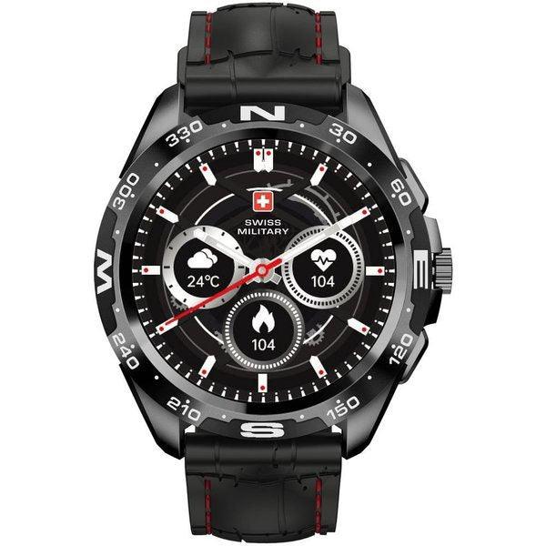 Swiss Military Dom Smart Watch Silicon Strap Black-SD3I — Future Store