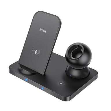 Hoco Cw33 3In1 Wirless Charging 15W Fast Dock Stand For Iphone12-Airpods Pro&Watch - Future Store