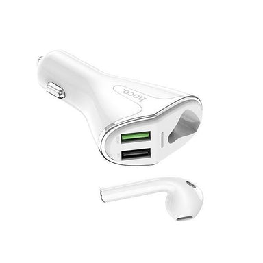 Hoco E47 Traveller Wireless Headset With Car Charger - Future Store