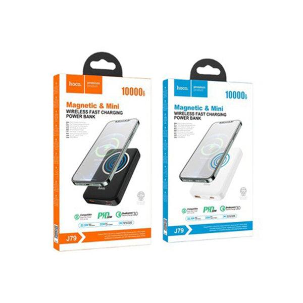 Hoco 10000Mah Mini Magnetic Wireless Power Bank Pd20W - Black - Future Store