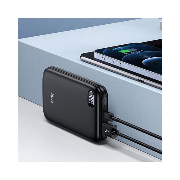 Hoco Q2 Mini Size 22.5W 10000Mah Power Bank With Led Digital Display - Black - Future Store