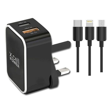 Xcell fast Home charger 20W With Cable Black - Future Store