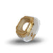 Apple watch Series 7/6 41/40 MM Luxury Gold Watch Case White Strap - Future Store
